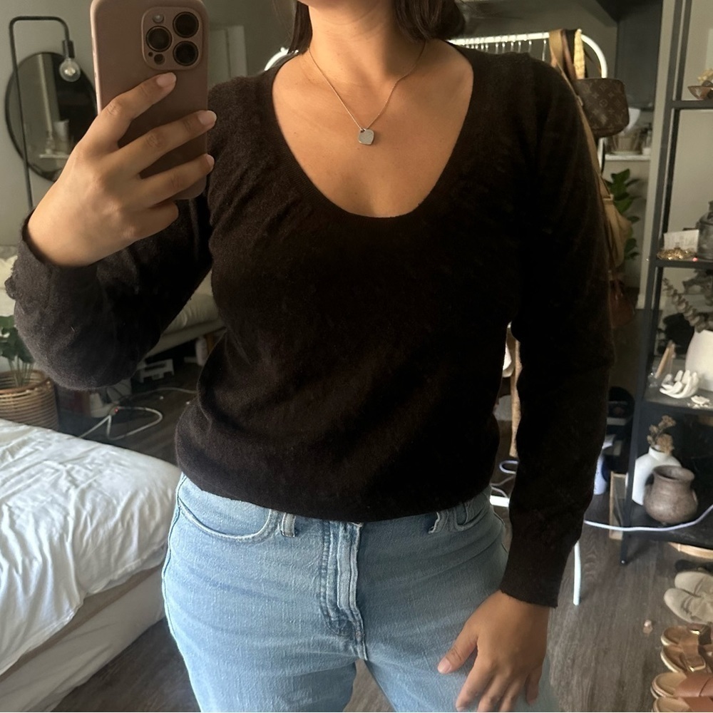 Marni Cashmere Sweater Knit Sun Brown Size 44
